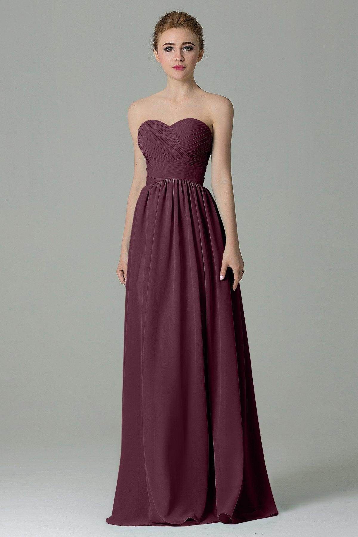Sheath Floor Length Chiffon Bridesmaid Dress COZF1500C - Agave Green