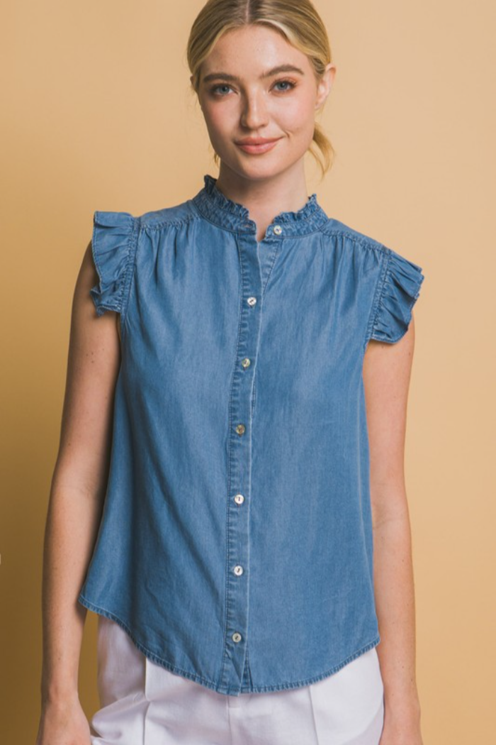Serene Blouse - Blue / M