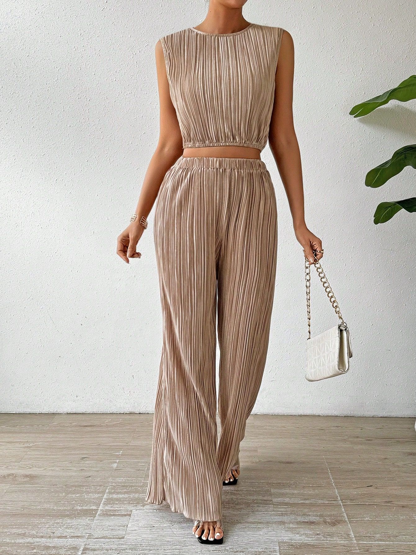 Solid Texture Casual Suit