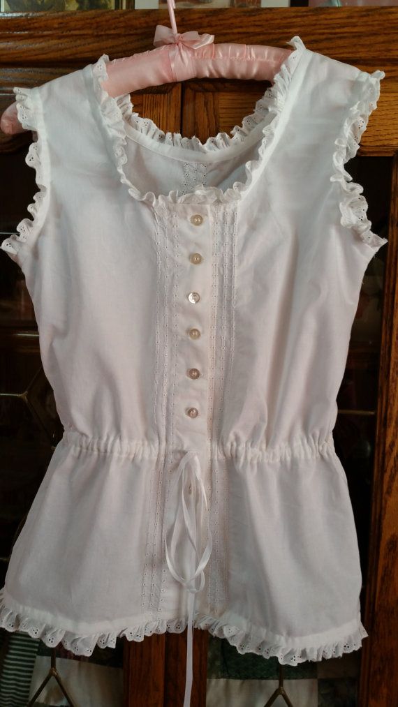 Handmade Victorian-type Vintage Style Chemise/summer Top -- Made to Order White or Ivory - Etsy
