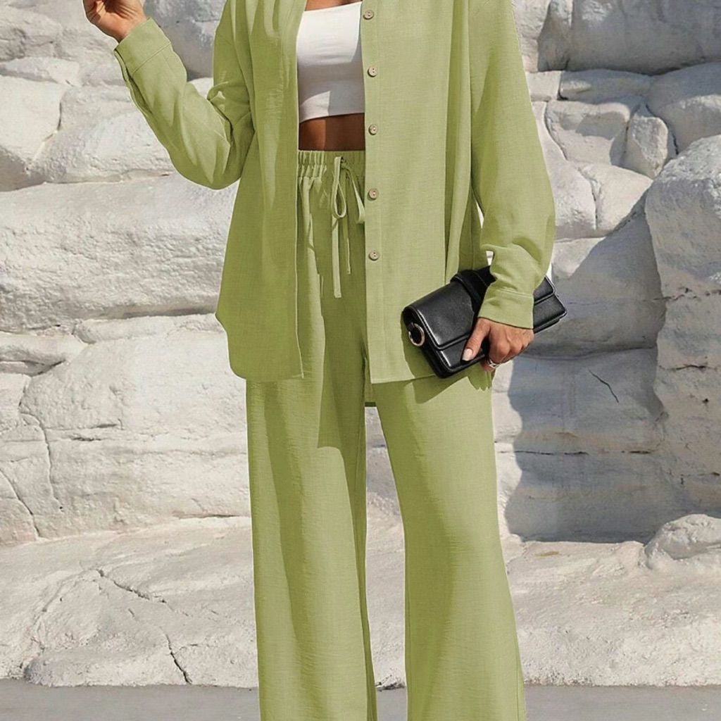 Women’s Size M New Without Tags. Light Green Women's Pants & Shirt Set | Color: Green | Size: M