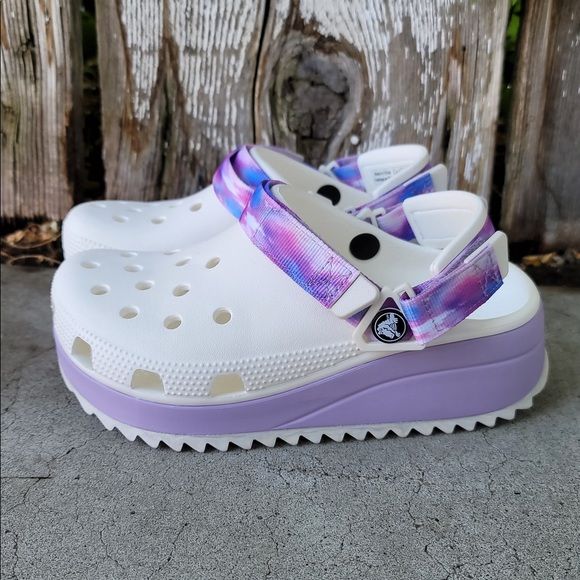🔥CROCS🔥 Hiker Clog LAVENDER Unisex Shoe Ultra Light SZ MAN5/WOMEN7